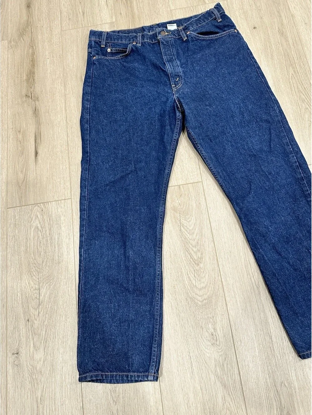 Vintage Levi's 505 Orange Tab Jeans Mens 36x30 Regular Straight Blue Denim 1995